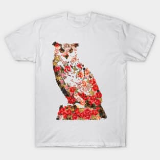 Portrait of the great vintage owl. Owl, owl T-Shirt